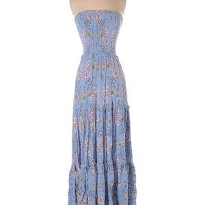 New Abel the Label strapless floral maxi dress M
